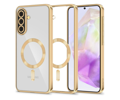 Etui do telefonów Tech-Protect Magflex Magsafe Galaxy A37 5G Shiny Gold